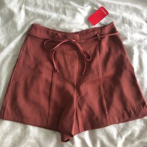 Forever 21 High Waist Tie Shorts Small NWT
